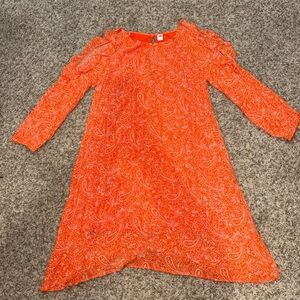 Orange old navy long sleeve dress